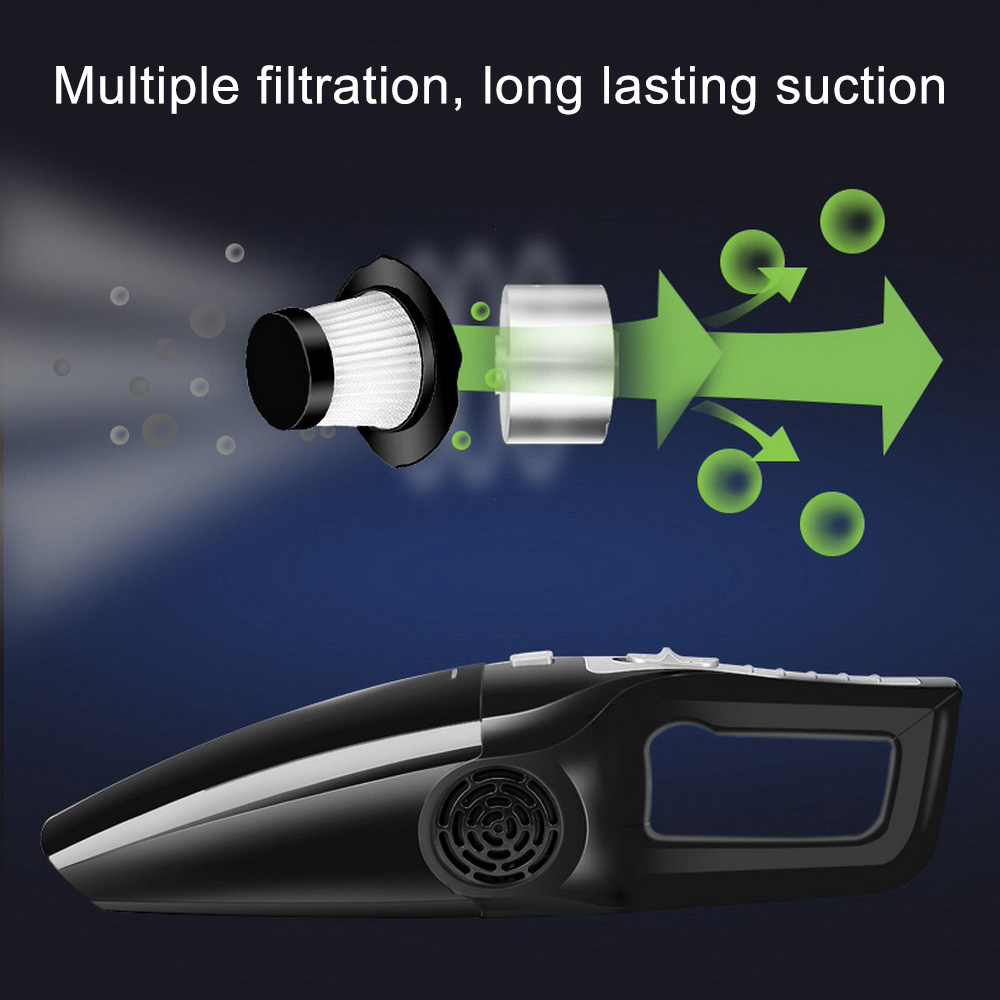 120W Car Vacuum Cleaner High Suction For Car Vacuum Cleaner Wet And Dry dual-use Handheld 12V Mini Car Vacuum Cleaner
