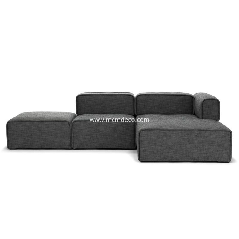 Quadra Carbon Gray Right Sectional Sofa 1