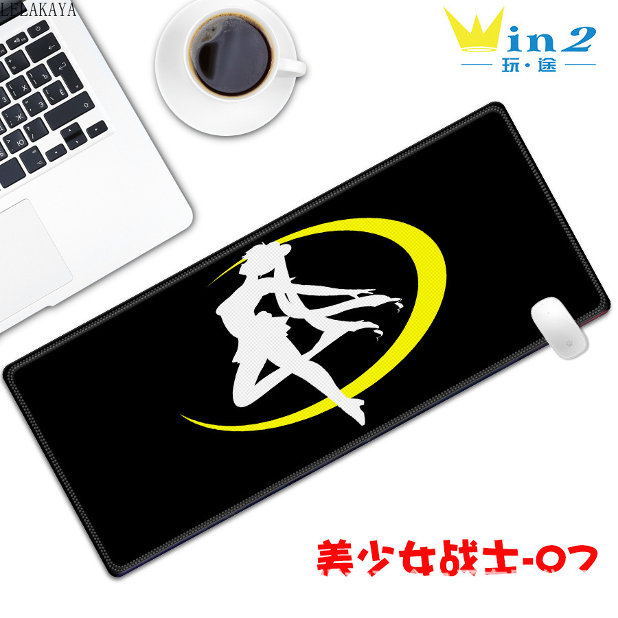 Sailor Moon Action Figure Printed Cartoon Computer Laptop Mouse Keyboard Pad Card Captor Sakura Luna Cat Waterproof Table Mats