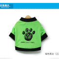 T-shirt Animal Footprint Dog Clothes Super for Dogs Clothing Letter Pet Outfits Cartoon Summer Yorkies Small Green Boy Mascotas