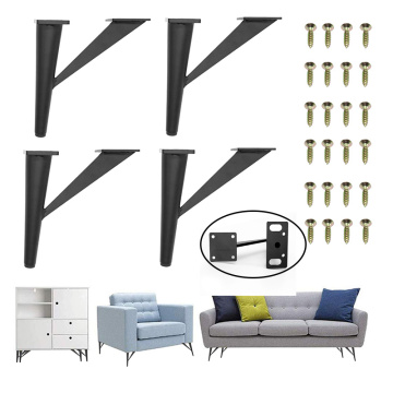 4Pcs 6inch Furniture Legs Metal Sofa Legs Tree-Shaped Table Legs Replacement Legs for Cabinet Vanity Couch Chair Dresser