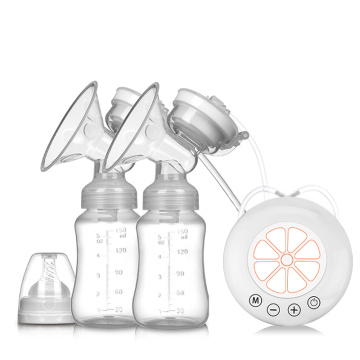 Single/Double Electric Breast Pump USB Electric Breast Pump With Baby Milk Bottle Cold Heat Pad BPA free Powerful Breast Pumps