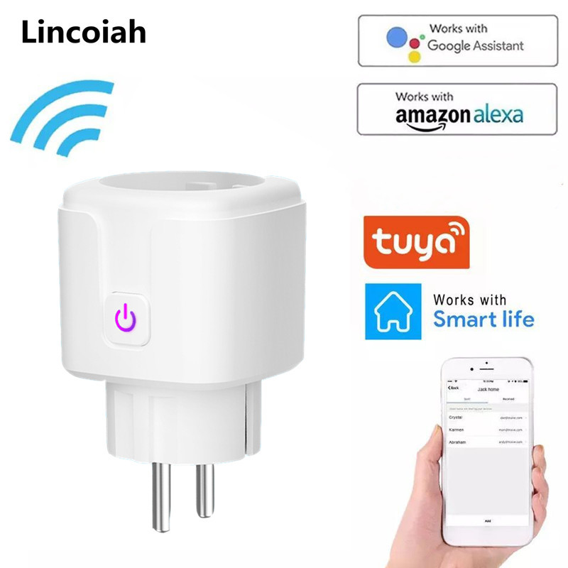 WiFi Smart Plug EU US UK Adapter Wireless Remote Voice Control Power Energy Monitor Outlet Timer Socket for Alexa Google Home