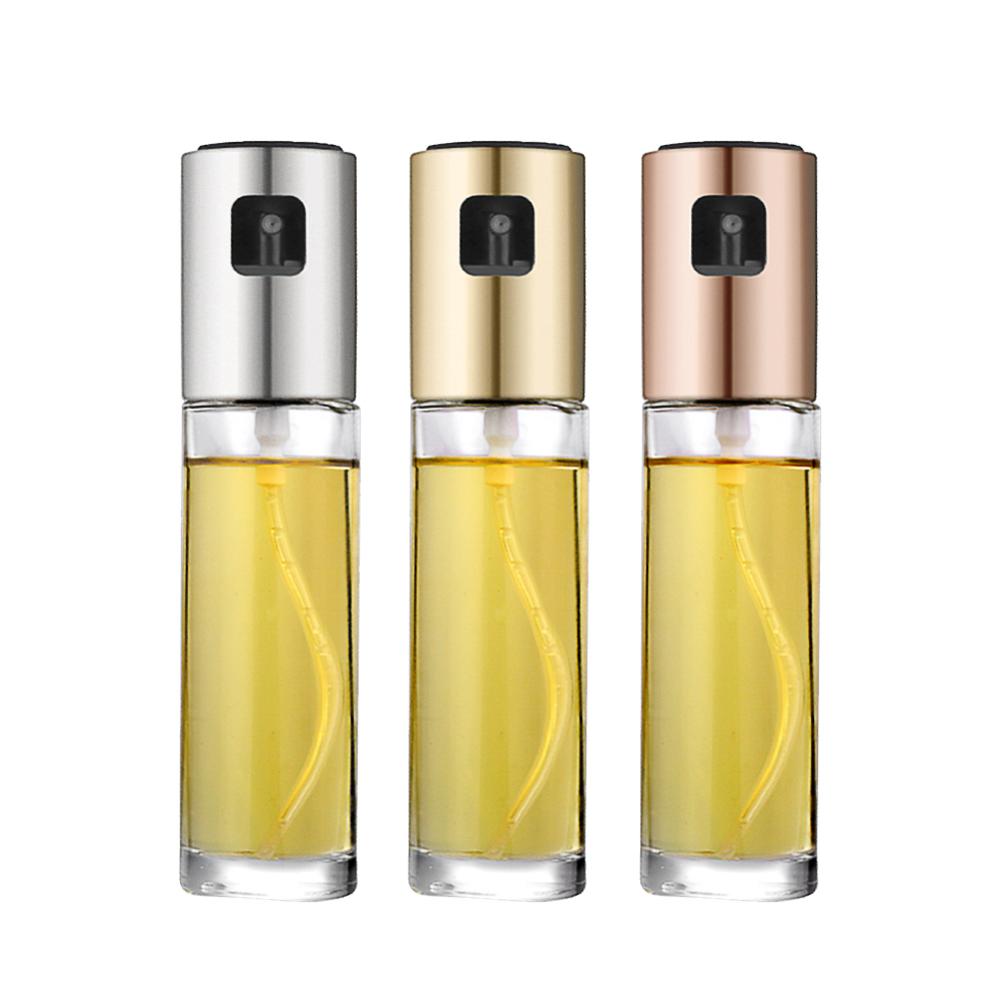 Olive Oil Sprayer Kitchen Oil Spray Bottle Pump Glass Oil Pot Leak-proof Drops Oil Dispenser BBQ Cooking Tools