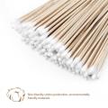 200pcs 6 Inch Swabs Cotton Stick Swab Clean Room Dedicated Wipe Cotton Tipped Applicator Wooden Swab