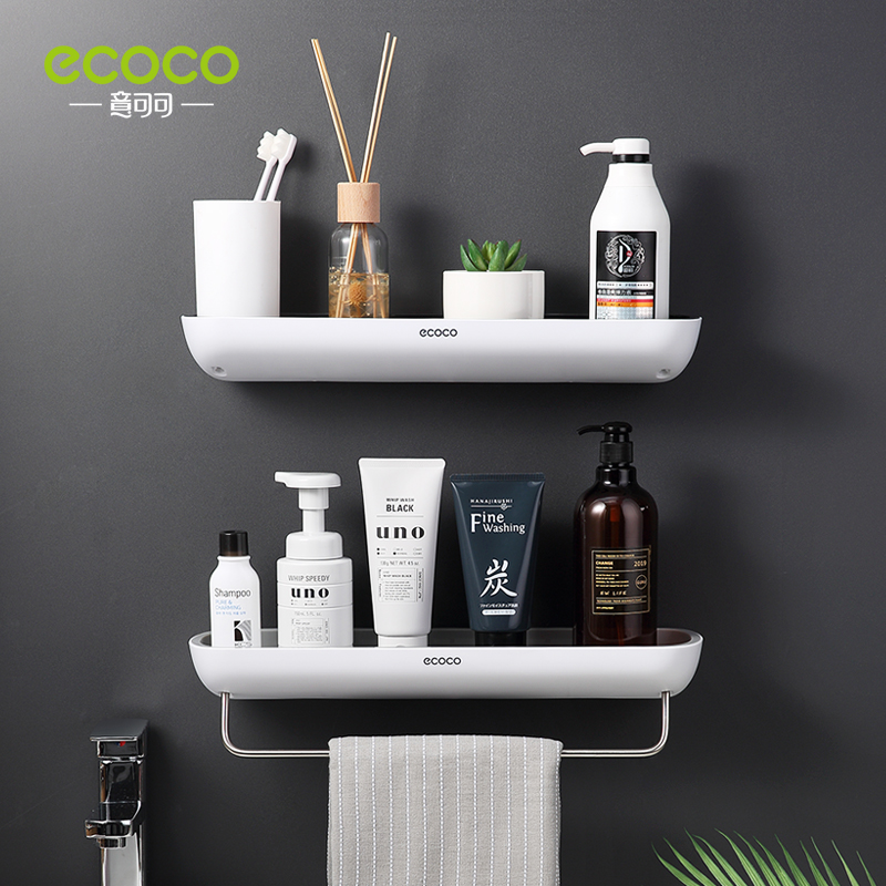 Bathroom Shelves Organizer Wall Mount Home Towel shelf Shampoo Rack With Towel Bar Kitchen Storage rack Bathroom Accessories