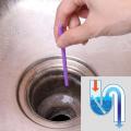 12/set Sani Sticks Oil Decontamination The Kitchen Toilet Bathtub Drain Cleaner Sewer Cleaning Rod Convenient Sewer Hair Clear