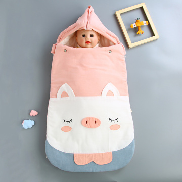 Autumn Winter Warm Envelope for Newborn Baby Sleeping Bags cartoon cotton Infant Sleep Toddler Swaddle Wrap