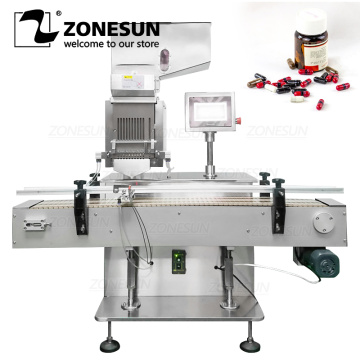 ZONESUN ZS-JF8 Filling Machine Count Capsule Bottle Automatic Tablet Commercial Gelatin Soft Gelatin Pill Propulsion Device