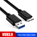 USB 3.0 Type A Micro B Cable USB3.0 Hard Disk Cable Fast Charging Data Cabo For Samsung S5 Note 3 External Hard Drive Disk HDD