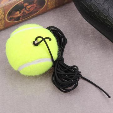 1pc Single Training Tennis Ball With Rope Bold Elastic Resistance Tennis Balls Durable Training Rubber J3S2