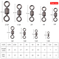 MEREDITH 50PCS/Lot Ball Bearing Swivel Solid Rings Fishing Connector Ocean Boat Fishing Hooks