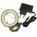 Adjustable 6500K144 LED Ring Light illuminator Lamp For Industry Stereo Microscope Digital Camera Magnifier with AC PowerAdapter