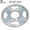 54mm 80 Tooth 25H Rear Chain Sprocket For 2 Stroke 47cc 49cc Engine Chinese Mini ATV Quad 4 Wheeler Pocket Bike Scooter Goped