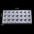 21 Heart-shaped Clear Diamond Chocolate Mould DIY Baking Acrylic Chocolate Maker Mousse Candy Mold Baking Pastry Tool