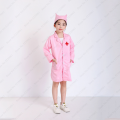 Kids Nurse Doctor Coat Cosplay Costumes Children Hospital Lab Jackets Robes Medical Uniform Role Play Halloween Stage Party Wear