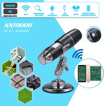 Electron Digital Microscope Portable WiFi Wirelessly High Definition Magnifying Glass Christmas Halloween Educational Gift