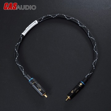 Hi-Fi 75 Ohm 99.995% OFC Coaxial Digital Audio Video Cable W/ Shiled & ALum Foil,Quality Coaxial Cable For DAC CD Player