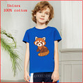 2020 Cute Red panda Rocket baccoon Printed Children Tshirt Kid Summer Style Fashion T-shirt boy girl Casual Cotton Tshirt