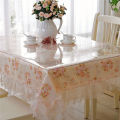 Waterproof PVC Tablecloth Table cloth Transparent Table Cover Mat Kitchen Pattern Oil cloth Glass Soft Cloth Tablecloth 6 Sizes