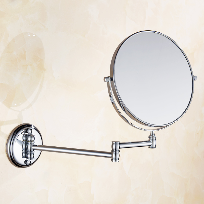 Bathroom Accessories Makeup Mirror Bath Mirror Antique Bronze Wall Mounted Magnifier Bathroom Mirrors Bathroom Hardware-80290