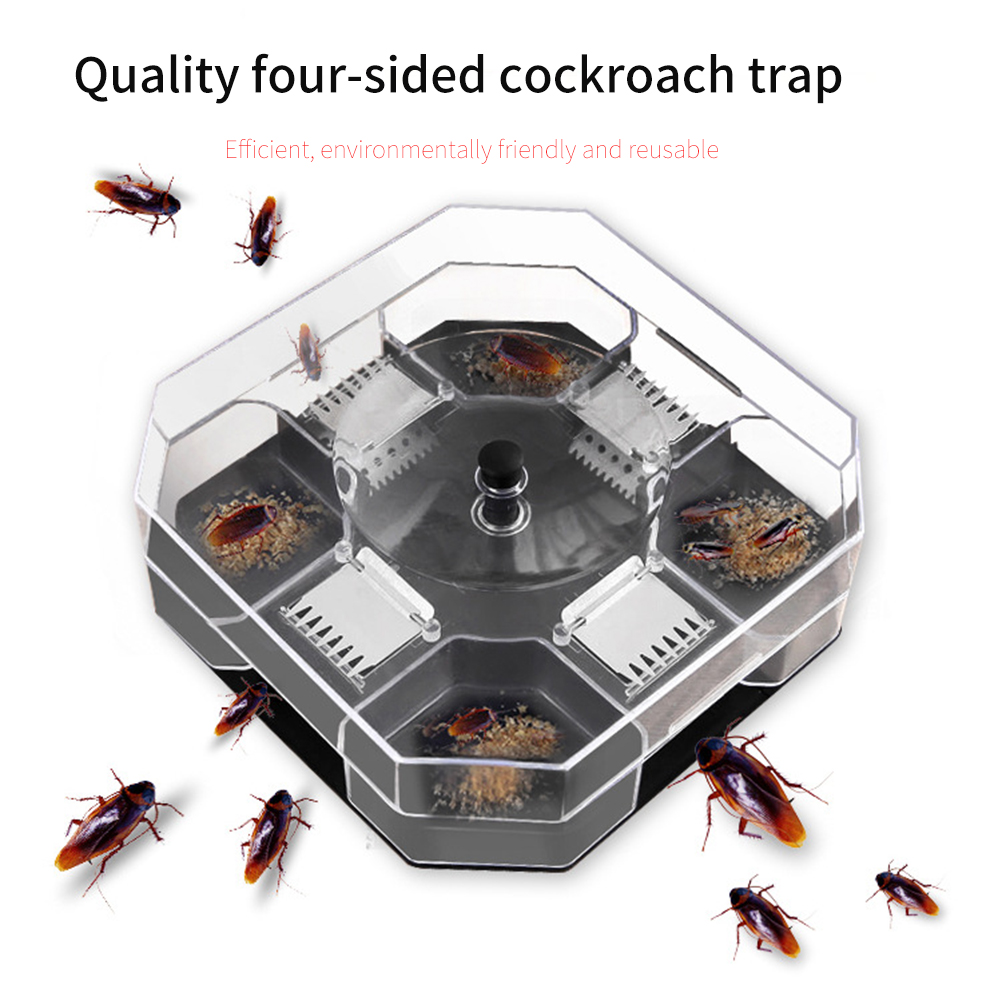 Garden Effective Cockroach Traps Box Reusable Cockroach Bug Roach Catcher Cockroach Killer Bait Traps Pesticide For Kitchen