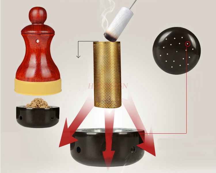 Meteorite moxibustion moxibustion moxibustion instrument health energy vermiculite massage appliance