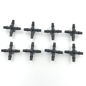 50Pcs Micro Nozzle Five-way Water Connectors Splitters Agricultural Irrigation Garden Lawn 3/5mm Water Hose Connector
