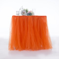 Custom Tutu Table Skirt Wedding Party Birthday Banquet Christmas Decor Tulle 80cm Height x 100cm Width Pink Red Blue Orange