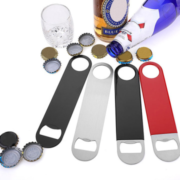 Stainless Steel Bottle Openers Large Flat Speed Beer Bottle Opener Remover Bar Blade Home Hotel Professional Beer Bottle Opener