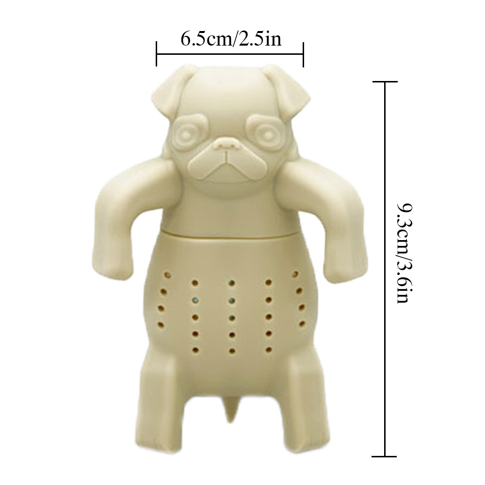 Food Grade Silicone Tea Infuser Cute Tea Dog Leaf Tea Strainer for Brewing Device Herbal Spice Filter Kitchen Tools