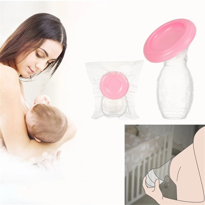 Baby Feeding Manual Breast Pump Partner Breast Feeding Collector Correction Breast Milk Silicone Breast Pump vacuum Packaging