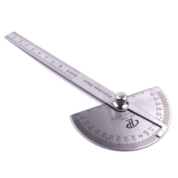 Professional 0 to 180 Degree Stainless Steel Protractor Round Head Angle Finder Craftsman Rule Ruler Machinist Tool Hot Sale