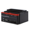 2.5/3.5" SATA IDE HDD Docking Station Clone HDD Enclosure USB 2 ports USB 2.0 Hub MS/M2/XD/CF/SD/TF Card Reader HDD EU/US Plug
