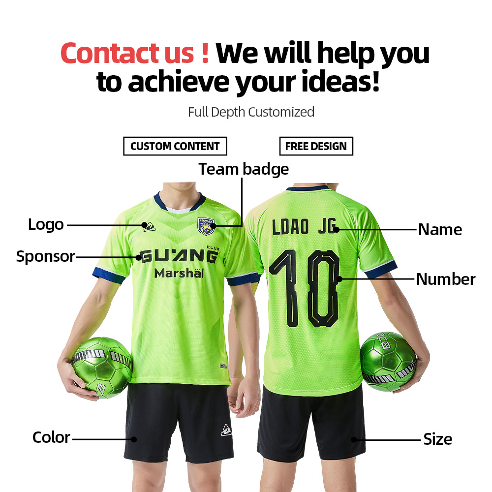 Make Your Soccer Wear Sports Uniforms Set Sublimation China Football Shirt Maker Custom Men Blank Soccer Jersey