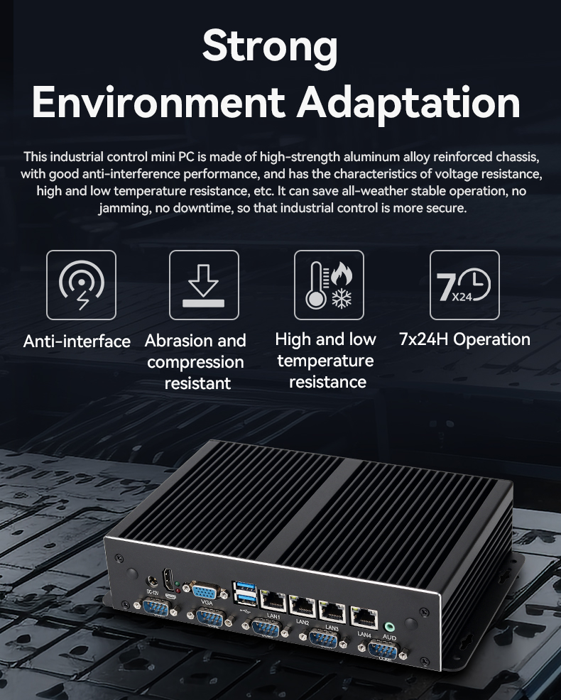 4LAN 6COM Mini PC