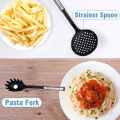 40PCS Kitchenware Cooking Utensils Set Nylon Stainless Steel Cooking Tool Set Kitchen Non-Stick Cookware Restaurant Cutlery