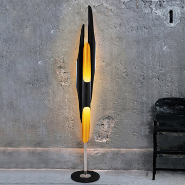 Modern Creative standing LED floor light living room/bedroom/study Nordic art designer golden black aluminum tube floor lamps