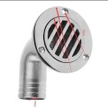 Marine Stainless Steel Boat Deck Drain Scupper 90 Degree For Boat/Yacht/Sailboat Replacement Accessories