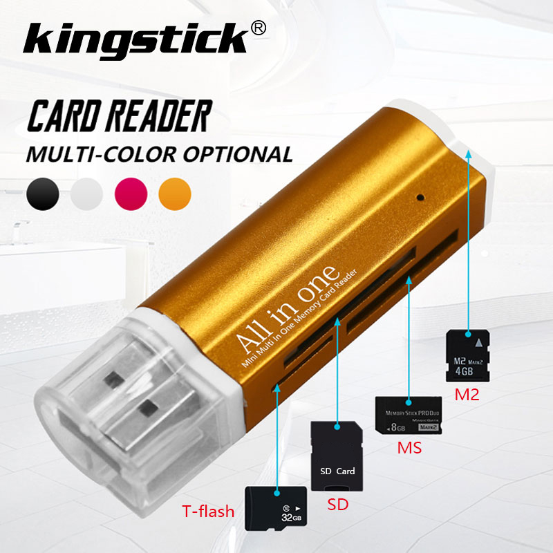 SD Card Reader USB C Card Reader 4 In 1 USB 2.0 TF/Mirco SD Smart Memory Card Reader Type C OTG Flash Drive Cardreader Adapter