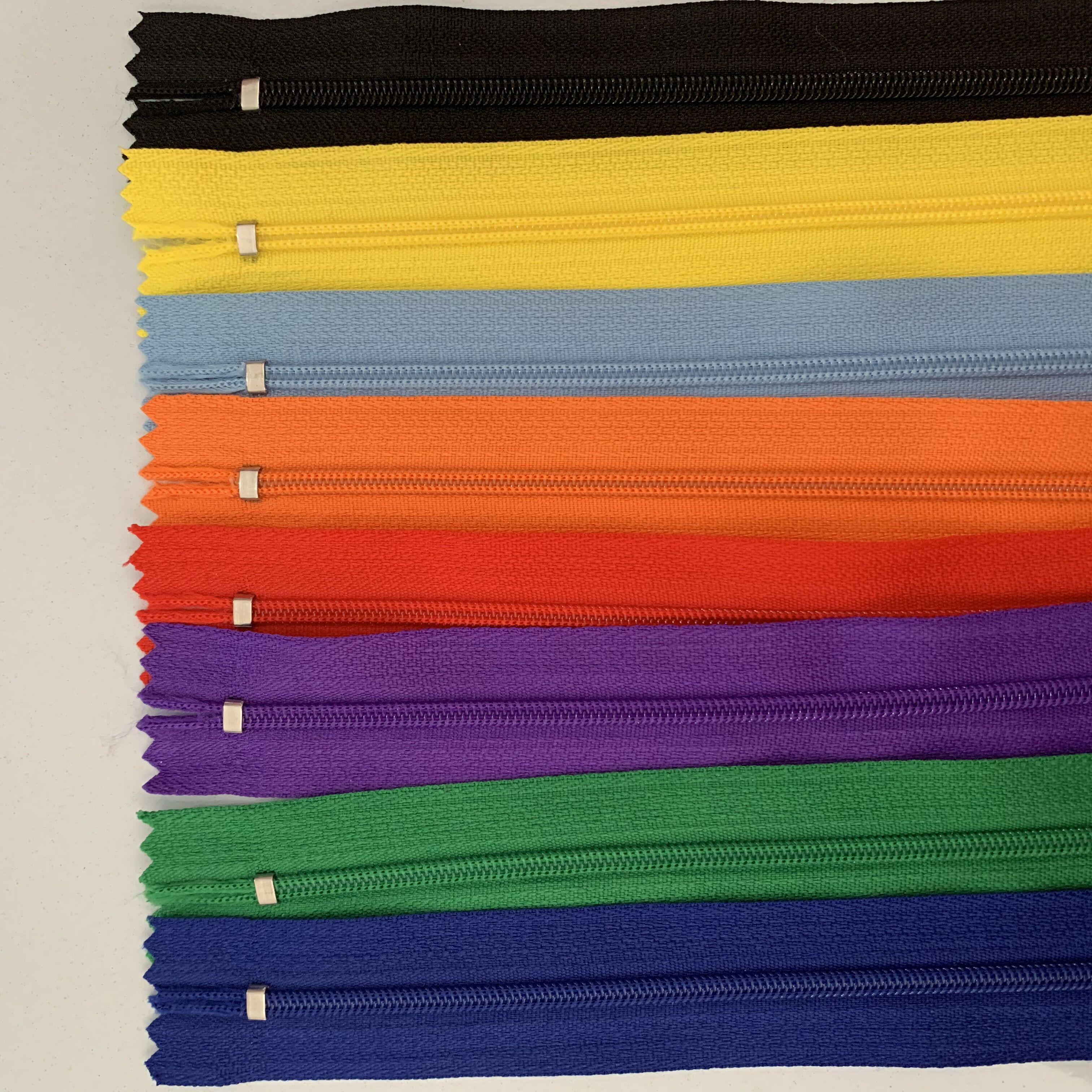 10pcs 10-60cm (4inch-24 Inch) Nylon Coil Zippers Tailor Sewer Craft Crafter's (20 colors)