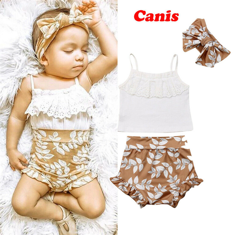 3PCS Summer Clothing Set Pudcoco Brand newborn baby girl clothes roupa de bebe menino baby outfit