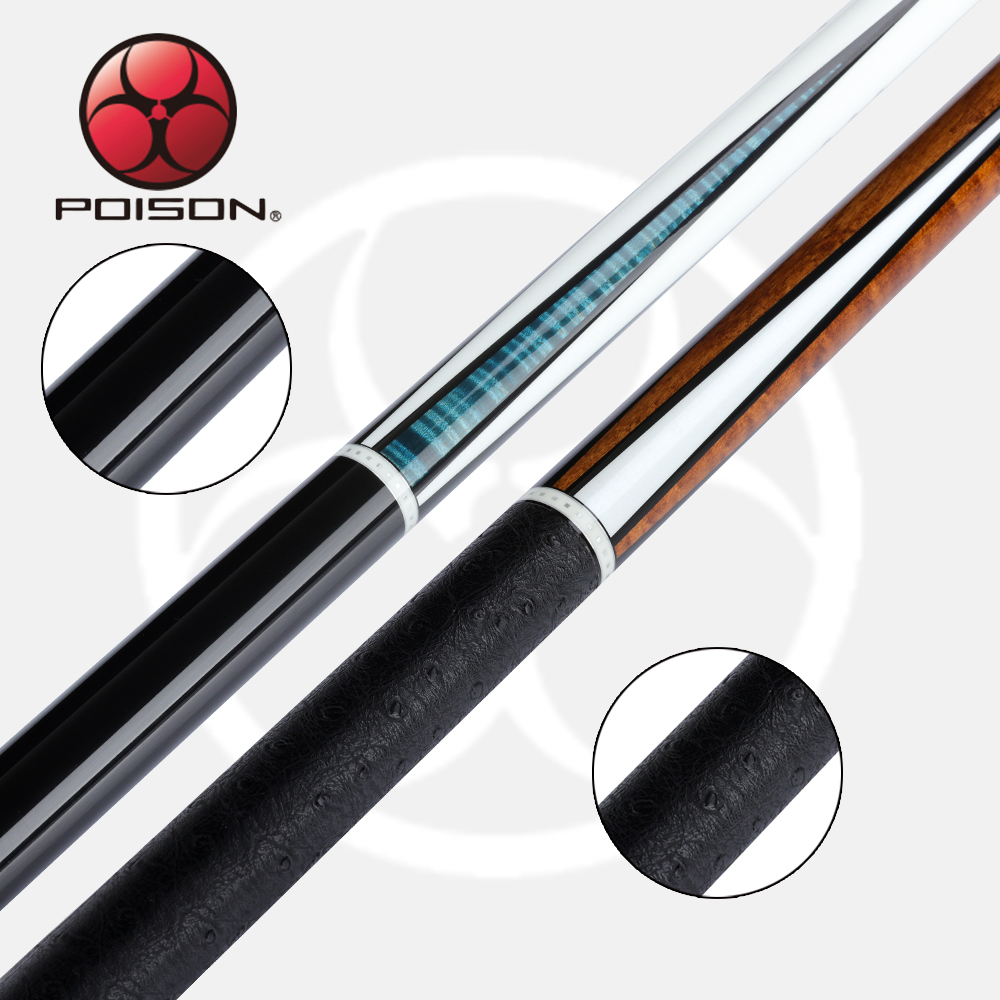Original POISON AR Billiard Pool Cue C3 Shaft 13mm Tip Solid Wood Inlay Cue Bullet Joint Butt Professional Billar Stick Kit