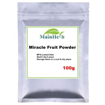 100-1000g Magic Fresh Miracle Fruit powder/Miracle Berry Miraculin Powder Causing Bitter & Sour Foods To Taste Sweet