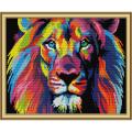 Colorful animal pattern print cross stitch kit abstract art animal painting 14CT 11CT embroidery kit DIY needlework embroidery