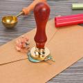 Retro Wax Seal Antique Sealing Wax Stamp Ancient Craft Wax Seal Stamp Decor Wood Handle for Envelope DIY Decorative