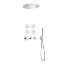 Milan Modern Thermostatic Shower Chrome