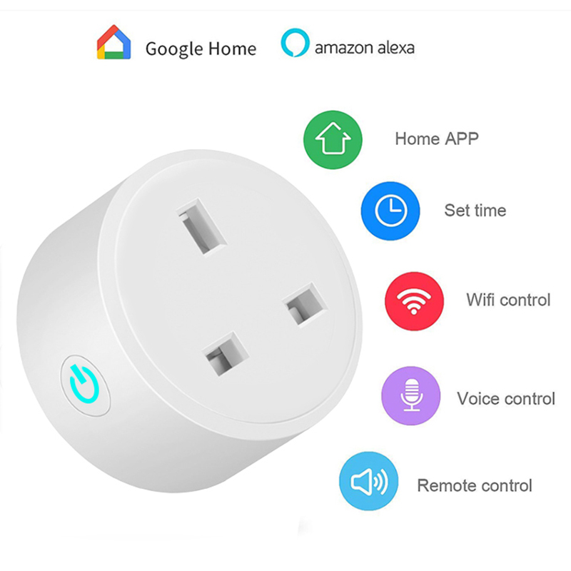 WiFi Smart Socket WiFi Plug EU Wireless Remote Voice Control Power Energy Monitor Outlet Timer for Alexa Google Home Tuya Hub