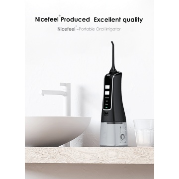 Nicefeel 300ml Oral Irrigator USB Rechargeable Dental Water Flosser Jet Waterproof Irrigator Dental Teeth Cleaner+2 Tips