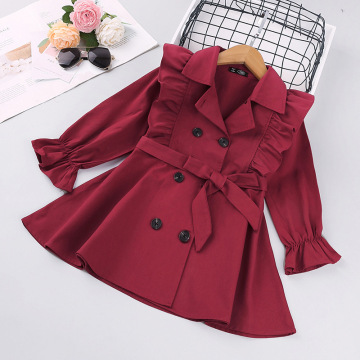 New Lace Spring Autumn Baby Coat Outwear Children's Jackets Clothes Hooded Infants Outerwear Girl Hoody Cardigan Trench Coat